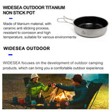 Camping Titanium Frying Pan Pot