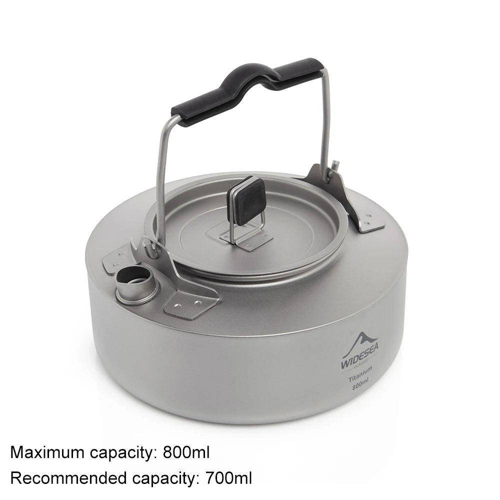 Titanium Kettle 0.8/1L – widesea outdoor