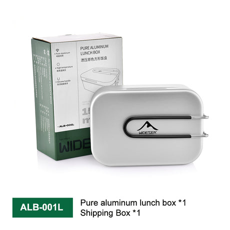 Widesea Camping Lunch Box Non-stick Cutlery Foldable Pure Aluminum