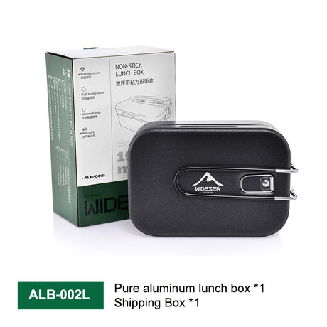 Widesea Camping Lunch Box Non-stick Cutlery Foldable Aluminum