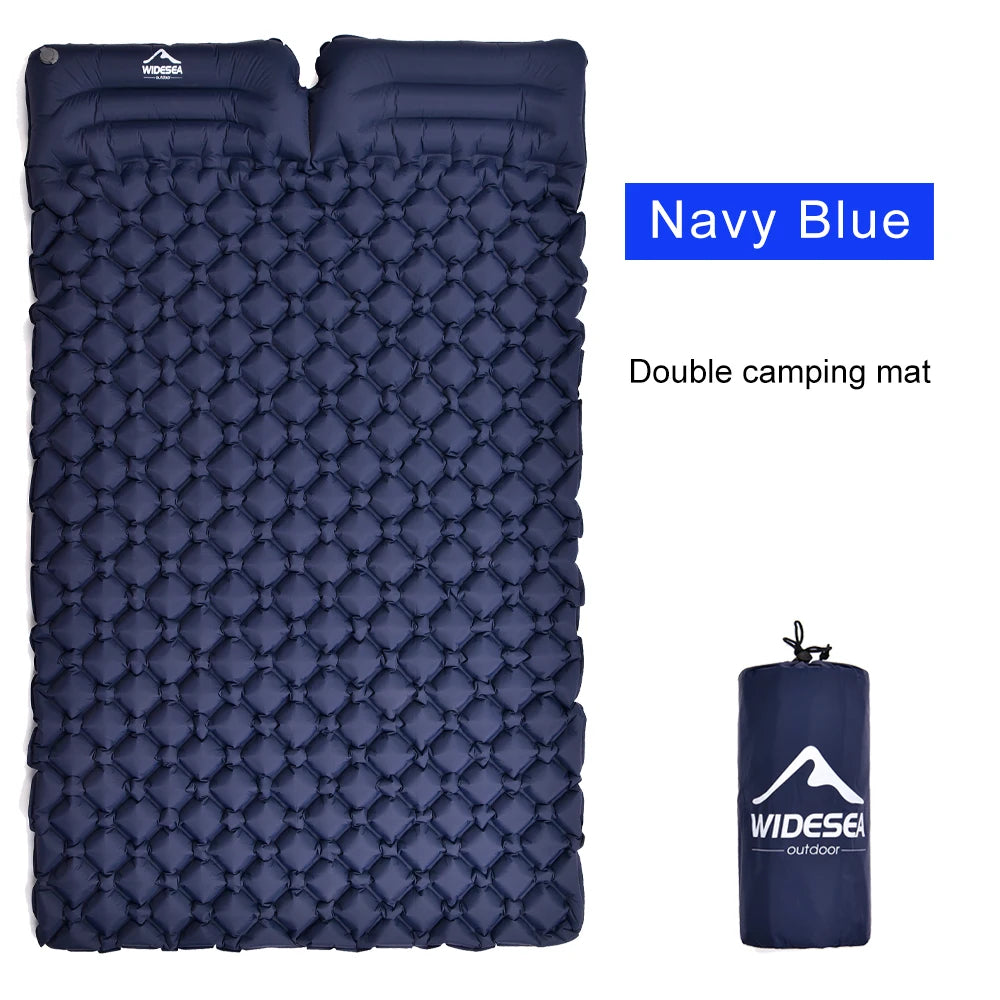 Camping 2-Person  Air Mattress Ultralight Folding Sleeping Pad  ﻿