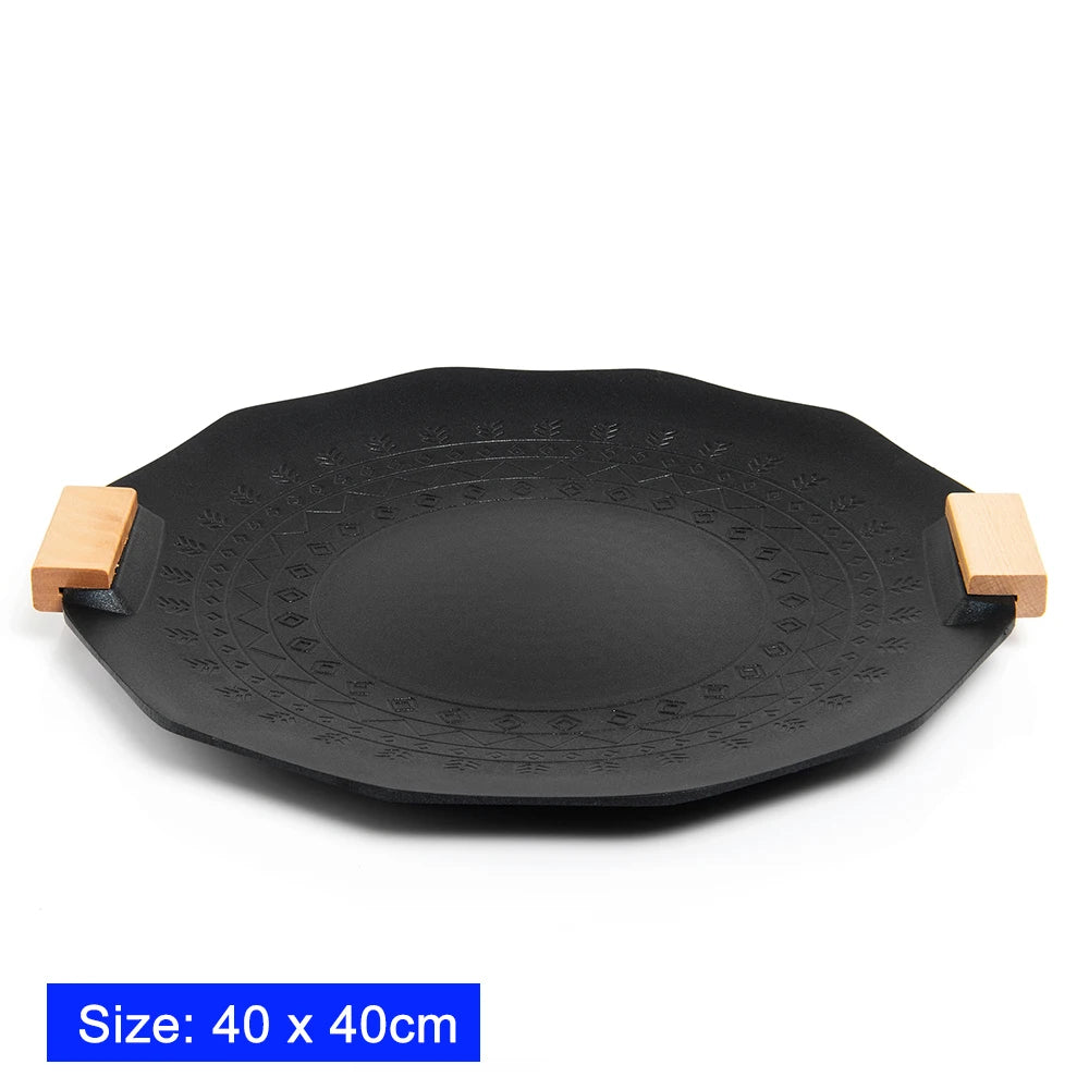 Camping Non Stick geometry Barbecue Plate