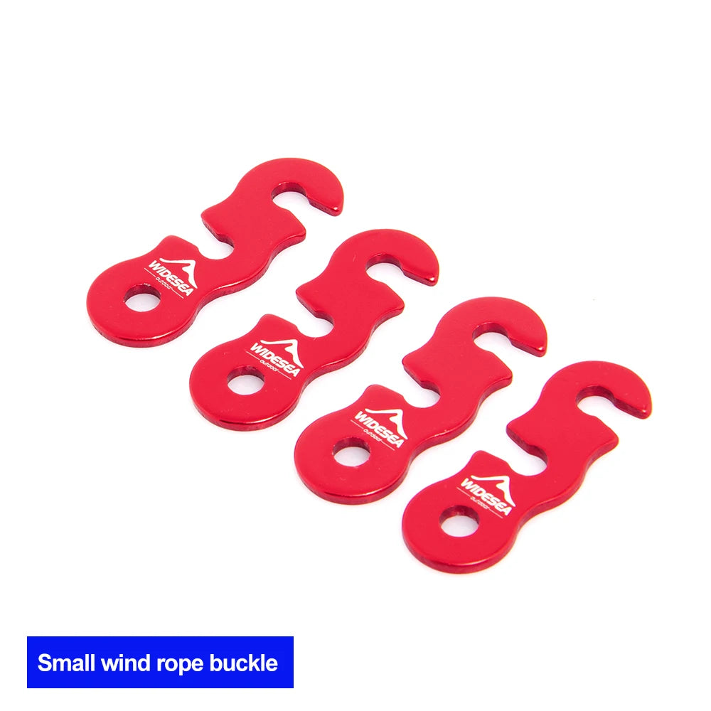 Camping Tent Wind Rope Buckle With Three Hole Openings 4pcs/set