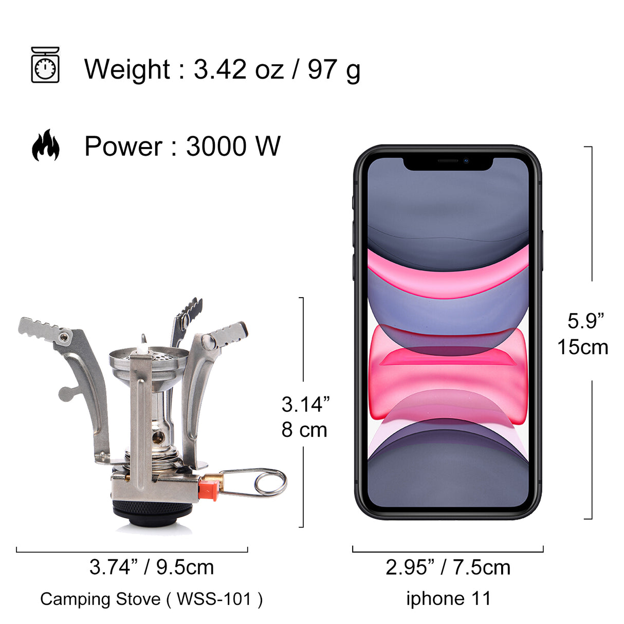 Camping Gas Burner Propane Mini Stove