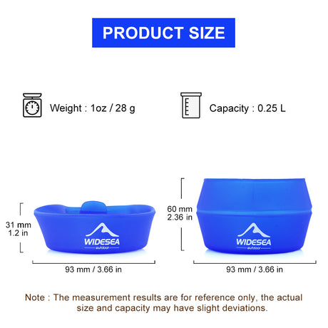 Camping Foldable Cup Mug 250ML