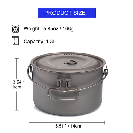 Titanium Hang Pot 1300/2900ML