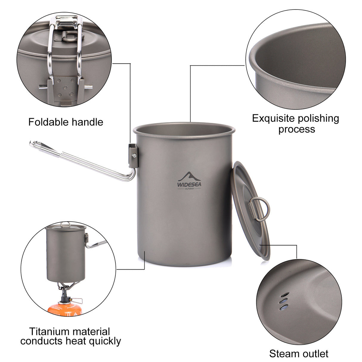 Titanium Pot 900ML