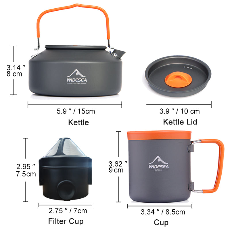 Camping Coffee Set Kettle Cup