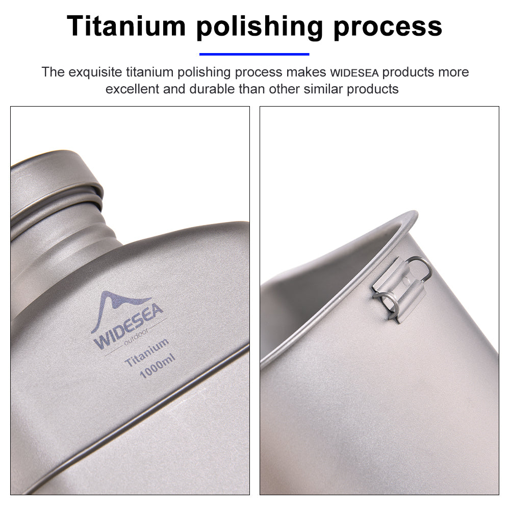 Titanium Pot Bottle Mess Kit