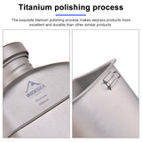 Titanium Pot Bottle Mess Kit