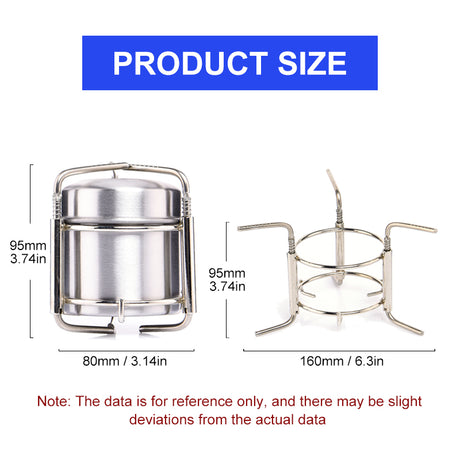 Camping Stainless Steel Alcohol Stove