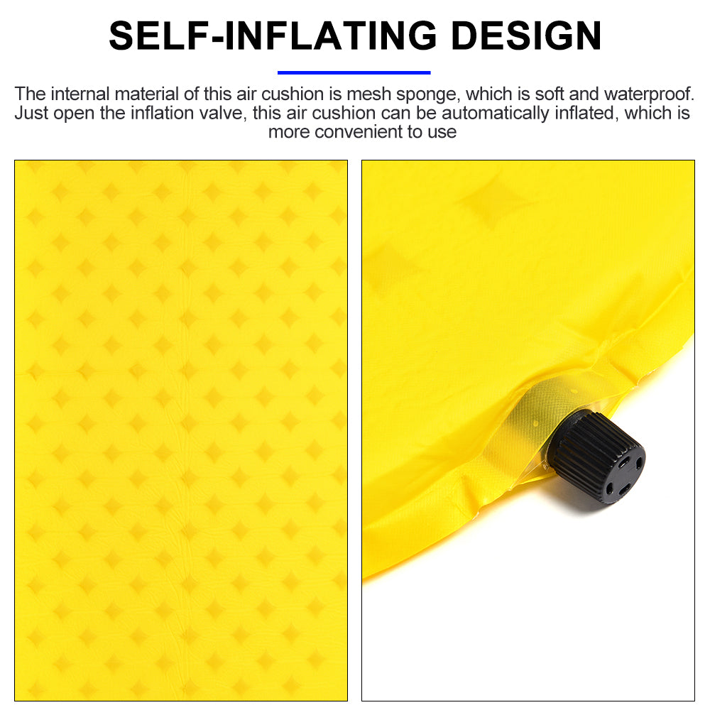 Camping Shelf Inflate Sleeping Pad Nylon Outdoor Mat