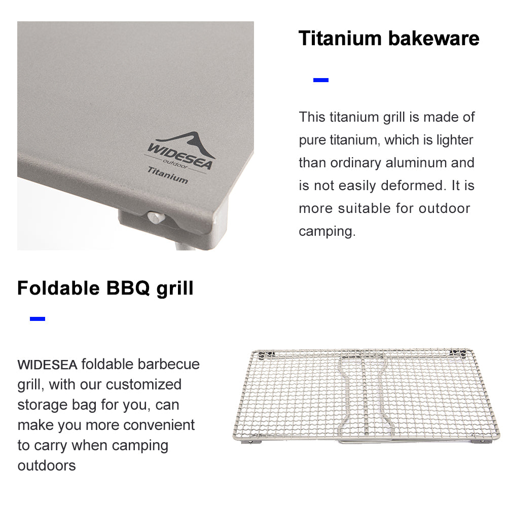 Titanium Table BBQ Barbecue Grill