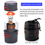 Load image into Gallery viewer, Camping Cooking Set Mess Kit Pot Pan Cup Stove Burner

