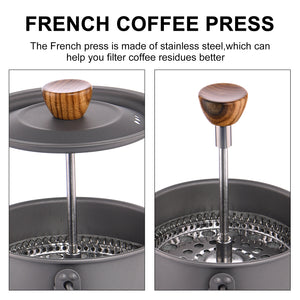 Titanium Coffee Cup 750ML with French Press