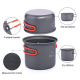 Camping Aluminum Pot Pan 1 Person