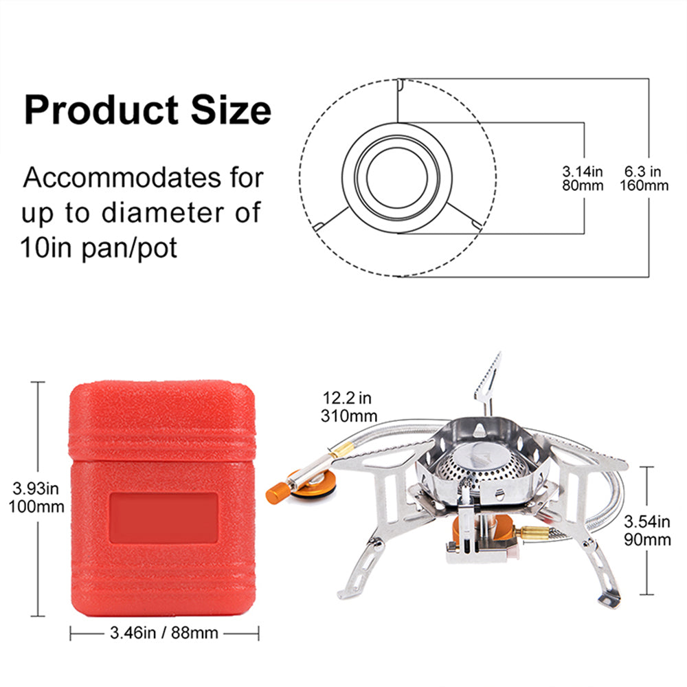 Camping Windproof Gas Burner Stove