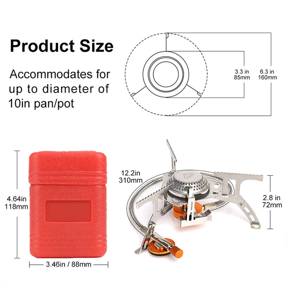 Camping Stove Propane Gas Burner 3000W