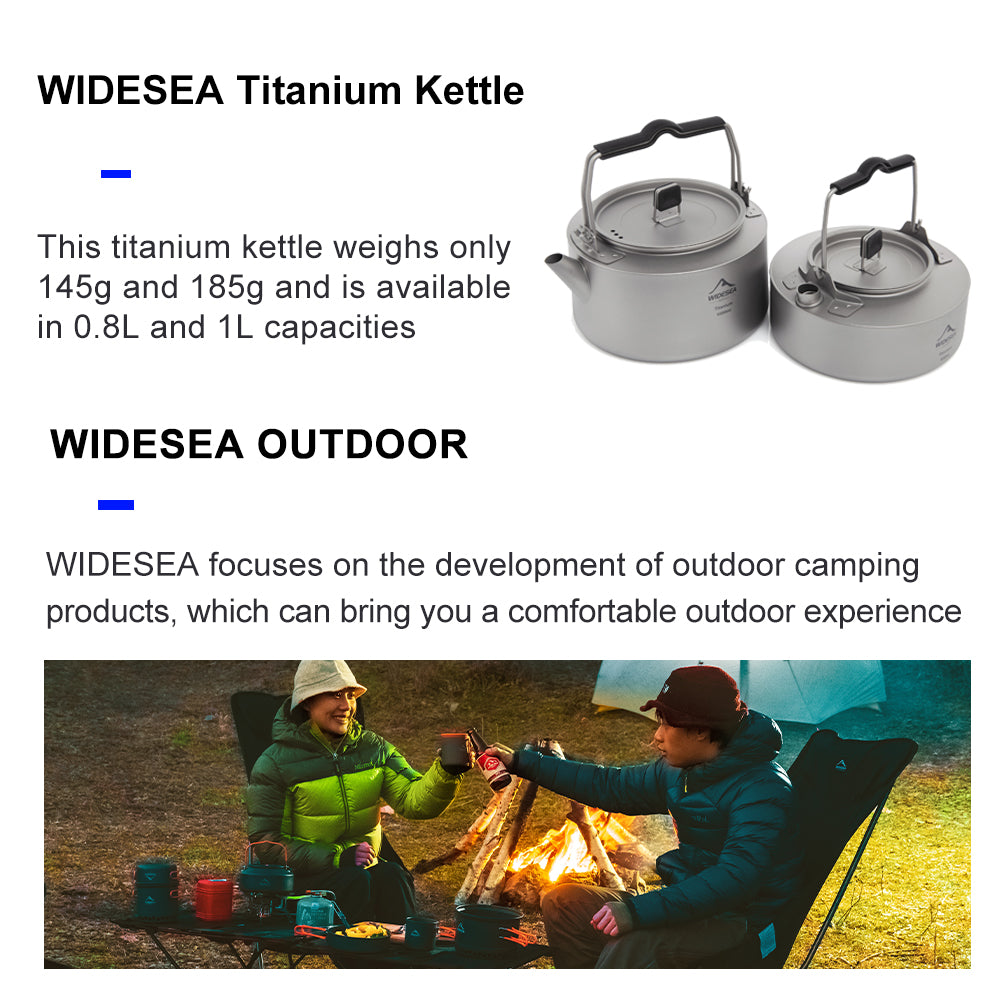 Titanium Kettle 0.8/1L