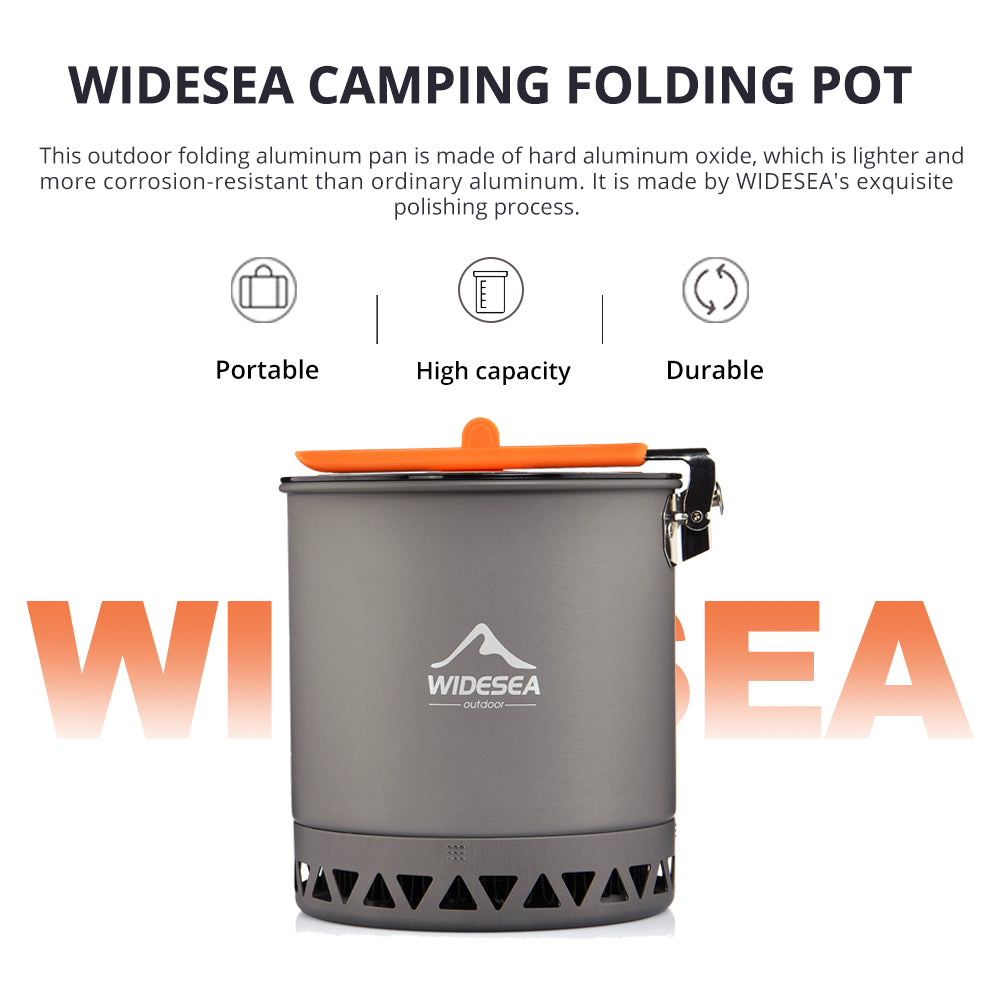 Camping Pot with Heater Exchanger