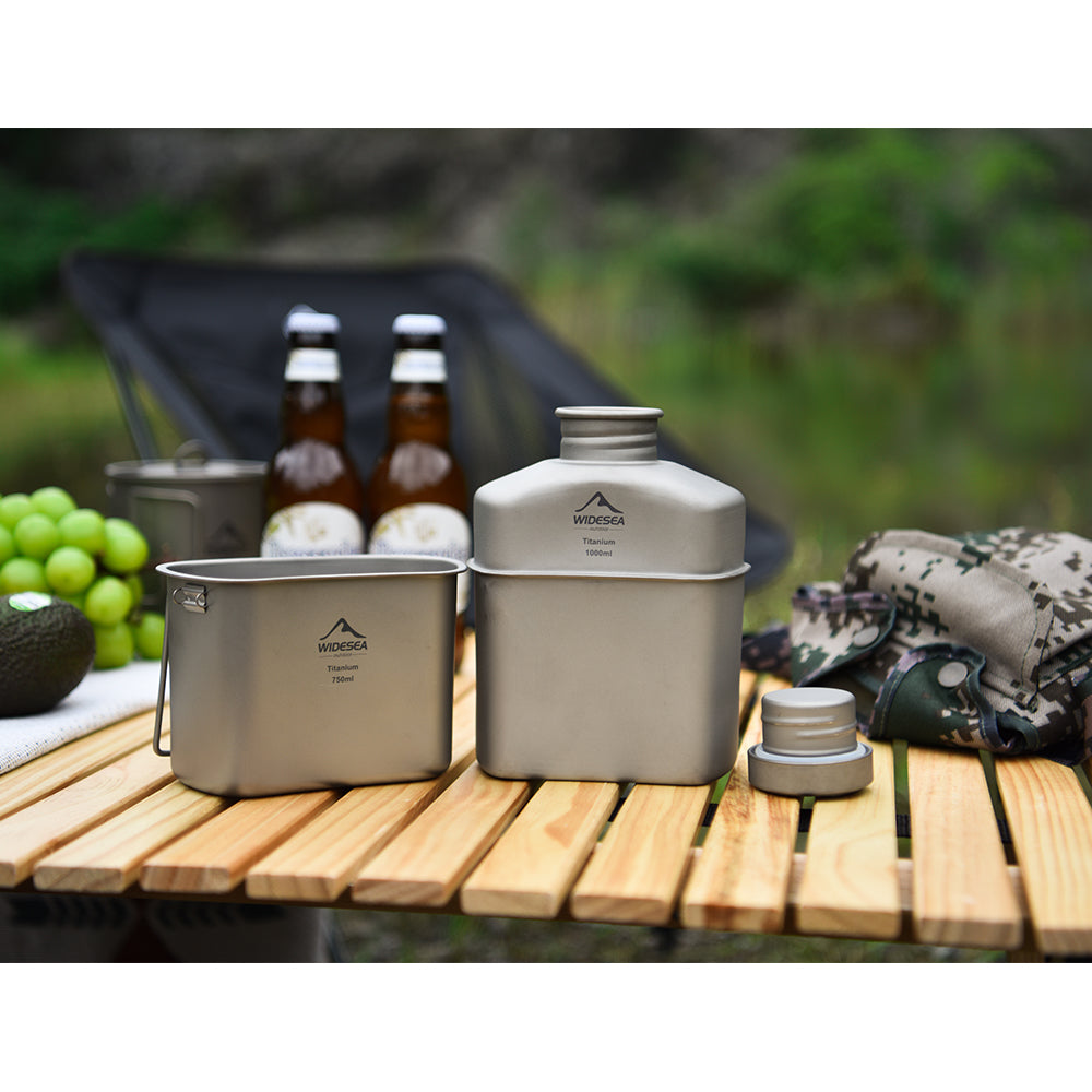 Titanium Pot Bottle Mess Kit