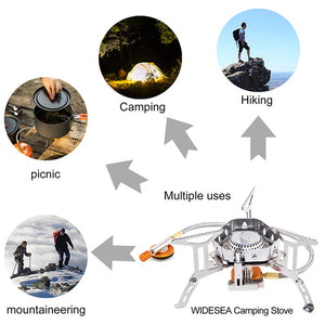 Camping Windproof Gas Burner Stove