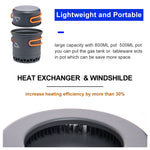 Load image into Gallery viewer, Camping Aluminum  Pot 1 Person with Heat Exchanger
